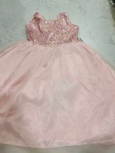 Pink Sequin Party Dress