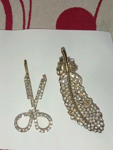 Korean Sparkling Hair Clips Set | New &amp; Unused wit