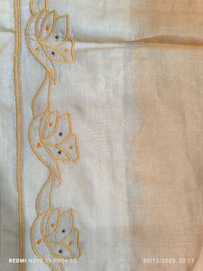Vintage pure Tussar Silk Saree