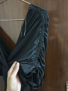 Elegant Black Wrap Top