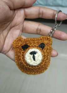 Handmade Crochet Bear Keychain