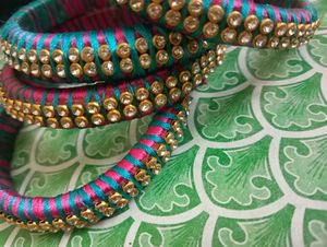Vibrant Silk Thread Bangles