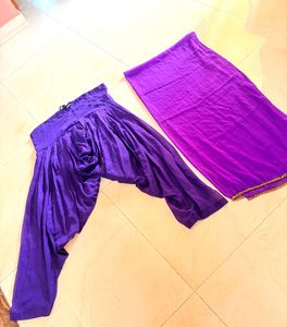 Purple Patiala Suit Set