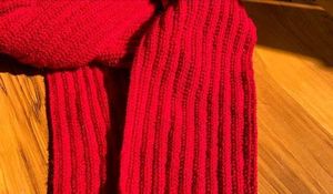 Red Mikasa Knit Scarf 🧣