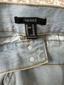Forever 21 Denim Pleated Shorts