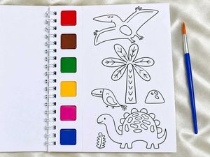 Water Colour Painting: Dinosaur Age