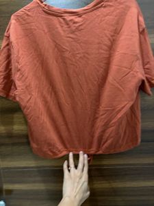 Orange "Positive" Graphic Tee