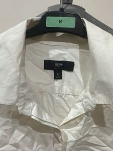 White Short Sleeve Button-Up Shirt