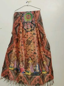 Beautifully Printed Silk Dupatta