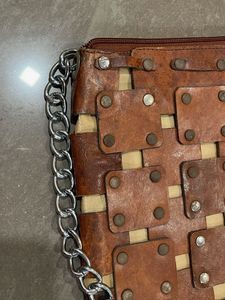 Unique Woven Leather Shoulder Bag