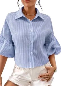 Striped Bell Sleeve Top