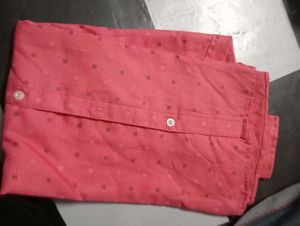 Men's Coral Printed Casual Shirt