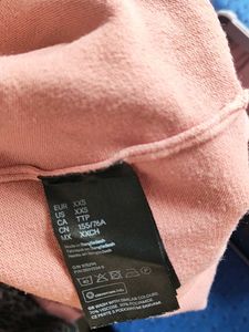 H&amp;M Pink Ribbed Long Sleeve Top