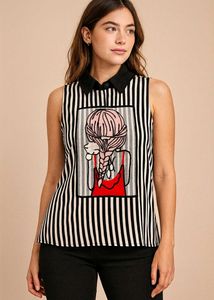 Striped Sleeveless Top