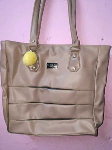 Stylish Taupe Tote Bag