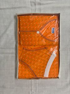 Cute Orange Kids' Sleepwear Set