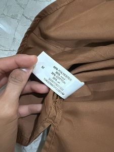 Classic Brown V-Neck Top
