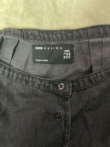Classic Button-Front Skirt