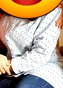 Sky Blue Dotted Daily Wear Top