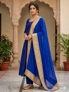 Elegant Blue 💙  Dupatta
