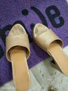 Sparkly Gold high heels for women