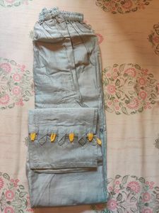 Grey Colour Heavy Embroidered Kurta Set