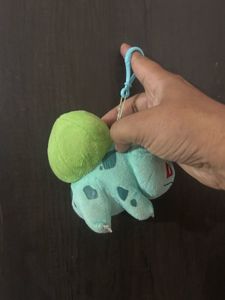 Bulbasaur plush toy designed as a bag charm or k