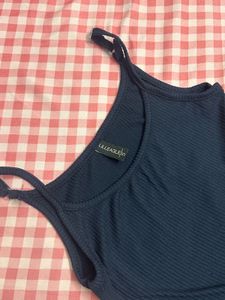 Sleek navy blue Maxi Slip Dress