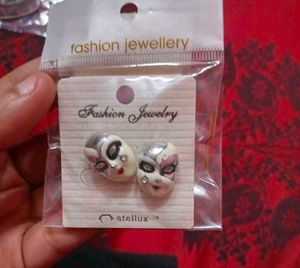 Unique Masquerade Face Earrings