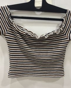 Striped Off-Shoulder Top