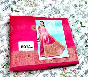 NEW ROYAL PINK SAREE