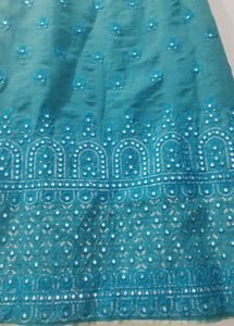 Sleeveless sky blue gorgeous Kurta | Used once