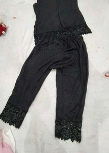 Black Sequin party wear Jacket dress