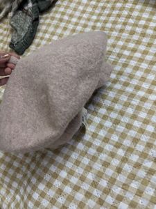 Soft Beige Beret Hat