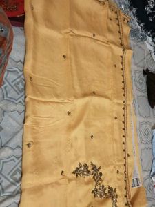 kundan work Saree