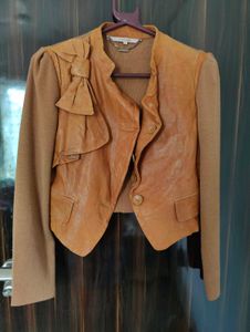 Knit Jacket with a burn mark