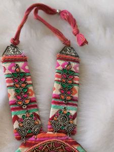 Boho Ethnic Fabric Necklace