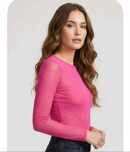 Chic Mesh Long Sleeve Top