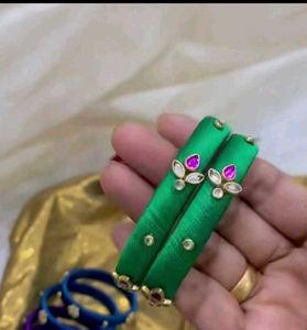 Elegant  Silk Thread Bangles any one pair