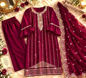 magenta pakistani suit 😍