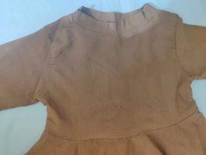 Girls age 4-6 yrs brown colour stretchable kurta