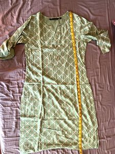 Green Printed Kurta