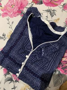 Beautiful Blue Printed Kurta