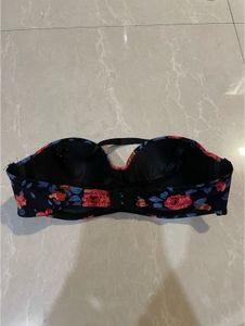 Floral Print Strapless Bra