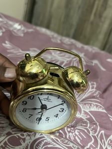 Golden Alarm Clock