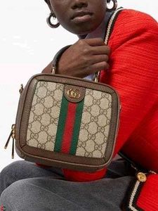 GUCCI OPHIDIA MINI TOP HANDLE BAG IN GG SUPREME CA