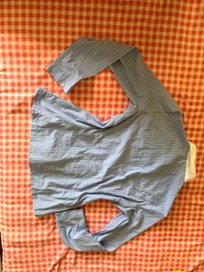 Men's Blue Striped Dress Shirt
