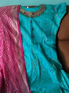 Beautiful Teal Ethnic Gown