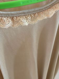 Elegant Gold Lace Trim Dress