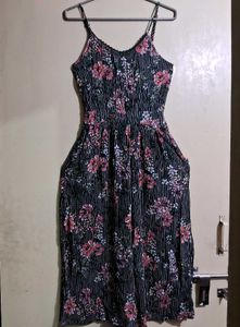 Floral Print Jumpsuit with Pockets